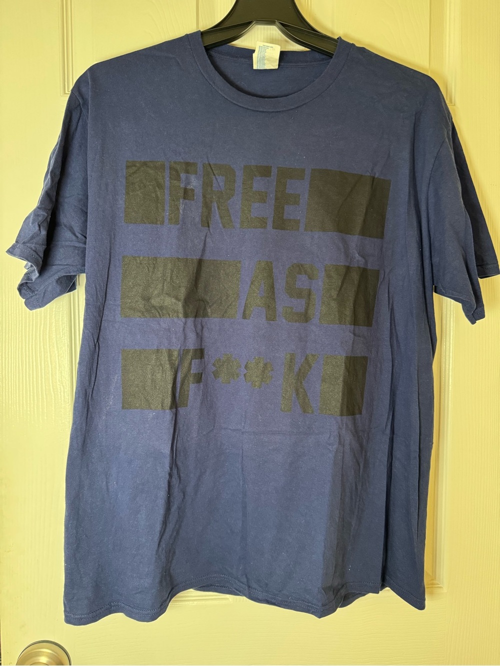 Port and Company Navy T‑Shirt with Black Graphic